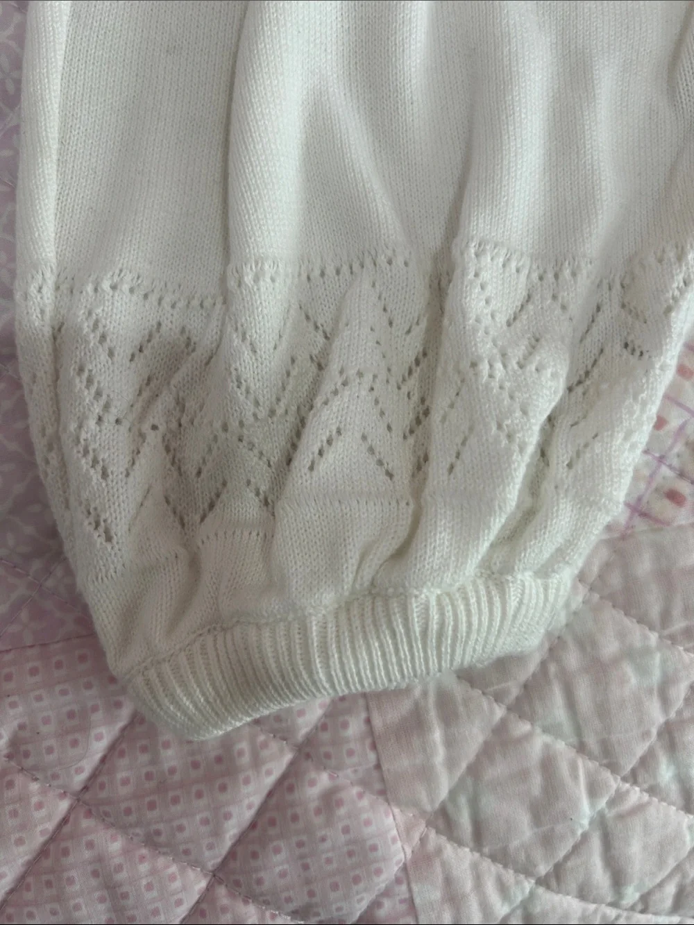 NWOT FELTMAN BROS  Knit One-Piece with matching hat 100% cotton 9MOS